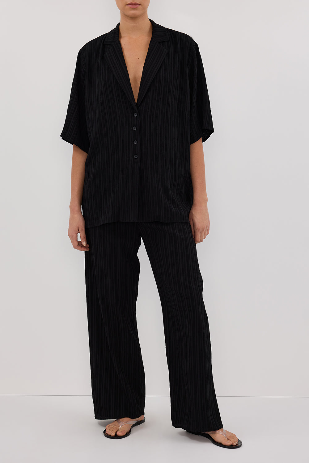 LOZ BLACK DRAWSTRING PANT - DISSH